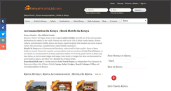 Desktop Screenshot of kenyahotelsltd.com